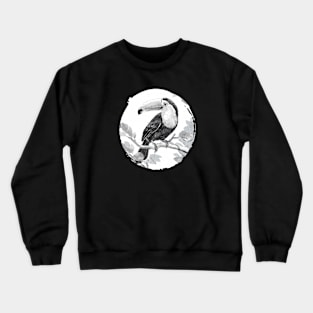 Toucan in Abstract: Costa Rican Wildlife Art Crewneck Sweatshirt